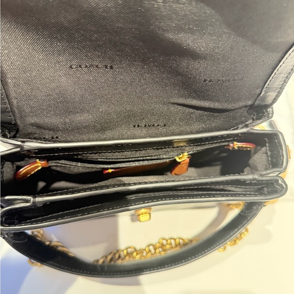 Coach Leopard Print and Black Crossbody Bag and Wallet. - Picture 5 of 9